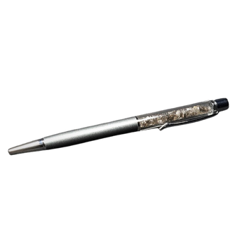 Smoky Quartz Dark Crystal Pen with Velvet Pouch - Heavenly Crystals Online