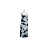 Snowflake Obsidian Generator Point – 102g Crystal for Grounding, Balance & Inner Reflection - Heavenly Crystals Online