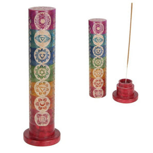7 Chakra Round Tower Incense Holder
