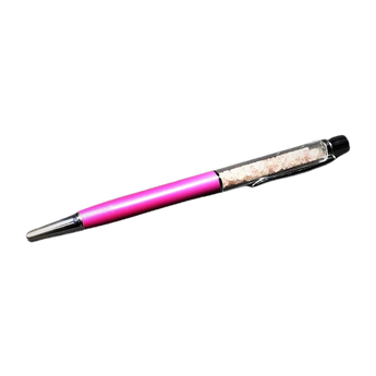 Strawberry Quartz Crystal Pen with Velvet Pouch – Love, Joy & Heart‑Healing Energy - Heavenly Crystals Online
