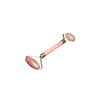 Strawberry Quartz Facial Gold Massage Roller - Heavenly Crystals Online