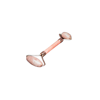 Strawberry Quartz Facial Rose Gold Massage Roller - Heavenly Crystals Online