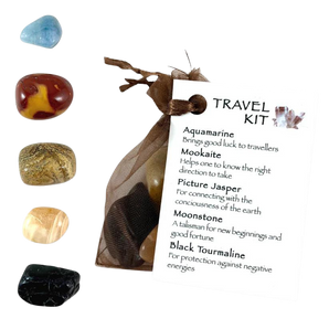 Travel Crystal Kit – Pocket Stones for Protection, Calm & Positive Energy - Heavenly Crystals Online
