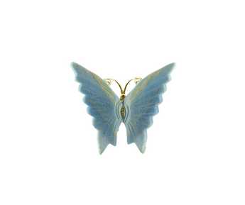 Trolleite Quartz with Lazulite Butterfly (99g) High‑Vibration Transformation Crystal Carving - Heavenly Crystals Online