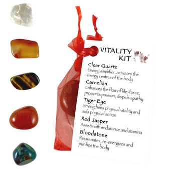 Vitality Crystal Kit – Energy, Strength & Life‑Force Activation - Heavenly Crystals Online