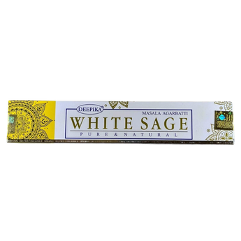 White Sage Incense Stick – Sacred Aroma for Cleansing, Protection & Meditation Rituals - Heavenly Crystals Online