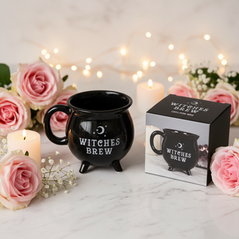 Witches Brew Cauldron Mug in Gift Box – Ceramic Witchy Mug - Heavenly Crystals Online