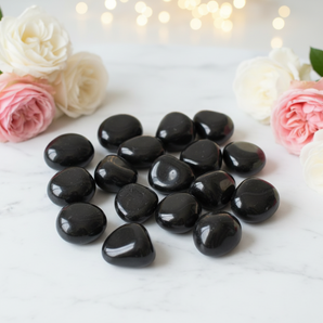 Black Obsidian Tumbled Stone – Protection, Grounding & Spiritual Strength