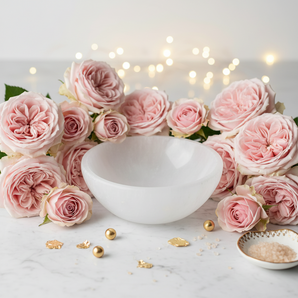 Selenite Bowl – Cleansing, Charging & High‑Vibration Crystal Holder
