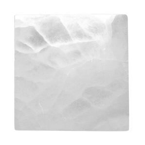 Selenite Square Charging Plate - 350 to 424 grams