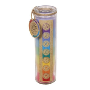 7‑Layer Chakra Candle – Luck, Healing & Energy Alignment - Heavenly Crystals Online