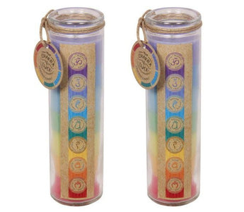 7‑Layer Chakra Candle – Luck, Healing & Energy Alignment - Heavenly Crystals Online
