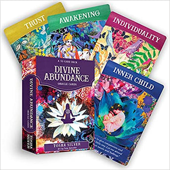 Divine Abundance Oracle Cards - Tosha Silver & Fena Gonzalez - Surrender, Flow & Manifestation Guidance - Heavenly Crystals Online
