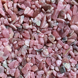 Rhodochrosite Chips (100g) Pouch for Joy, Compassion & Inner Peace - Heavenly Crystals Online