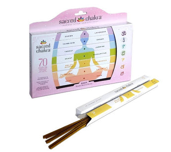 Sacred Chakra Premium Incense Gift Pack (Gift Box) – Aromatic Ritual Set for Balance & Energy Alignment - Heavenly Crystals Online