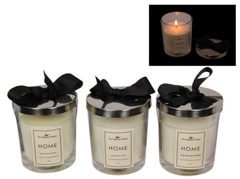 Set of 3 - Lime, Basil and Mandarin Orange, Peony and Blush Suede, Pomegranate Noir Candle - Heavenly Crystals Online