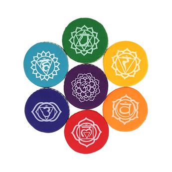 7 Chakra Rainbow Cushion Set - Heavenly Crystals Online