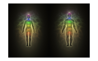 Complete 7 Chakra Chart showing chakra colours, locations, crystals and healing properties