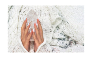 Clear quartz crystal for spiritual awareness, meditation and connecting to higher consciousness and divine realms