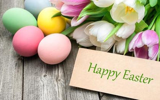 Healing crystals for Easter including Chrysocolla, Fluorite, Labradorite and Ametrine