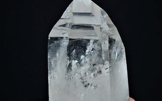 Lemurian Quartz crystal with horizontal striations containing encoded wisdom