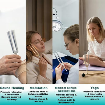 384Hz Weighted Tuning Fork – Deep Body Healing, Grounding & Pain Relief - Heavenly Crystals Online