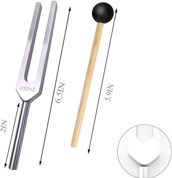 432Hz Tuning Fork – Natural Harmony & Sound Healing (Aluminium Alloy) - Heavenly Crystals Online