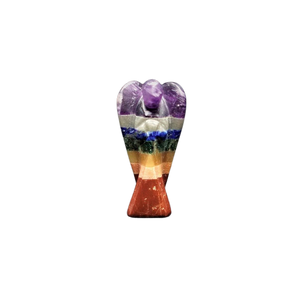 7 Chakra Angel 50mm – Hand‑Carved Crystal Guardian for Balance, Protection & Energy Alignment - Heavenly Crystals Online