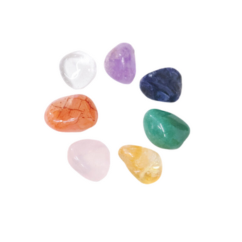 7 Chakra Tumbled Stone Set in Wooden Box – Crystal Healing Gift Set - Heavenly Crystals Online