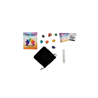 7 Chakra Tumbled Stone Set with Selenite – Alignment, Protection & Energy Renewal - Heavenly Crystals Online