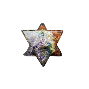 7 Chakra Orgonite Merkabah Star - 132 grams
