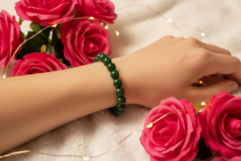African Jade Bracelet (8mm) Prosperity, Protection & Emotional Balance - Heavenly Crystals Online