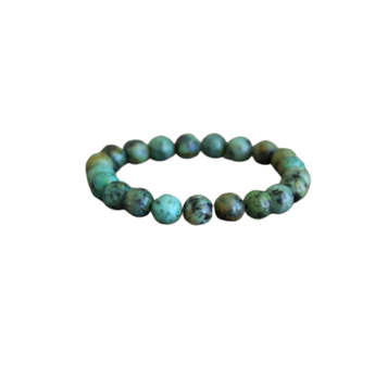 African Turquoise Bracelet (8mm) Transformation, Balance & Growth Energy - Heavenly Crystals Online