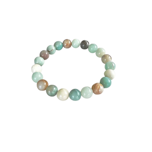 Amazonite Bracelet (8mm) Calming, Soothing & Emotional Balance - Heavenly Crystals Online