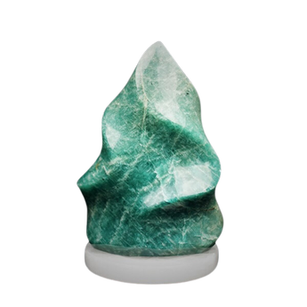 Amazonite Flame 497g | Calming Crystal | Natural Gemstone Carving - Heavenly Crystals Online