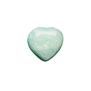 Amazonite Heart (121g) Calming Crystal & Natural Gemstone Carving - Heavenly Crystals Online