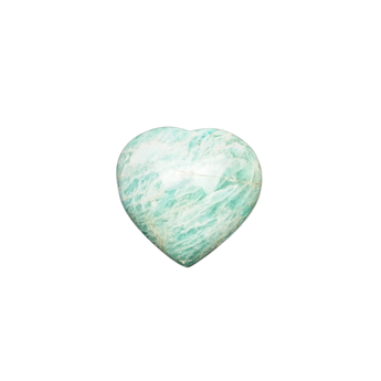 Amazonite Heart (182g) – Peace, Harmony & Heart–Mind Alignment - Heavenly Crystals Online