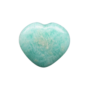 Amazonite Heart (80g) – Peace, Harmony & Heart–Mind Alignment - Heavenly Crystals Online