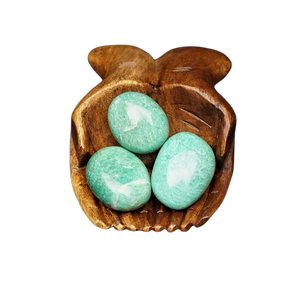Amazonite Palm Stone – Calming, Soothing & Emotional Balance - Heavenly Crystals Online