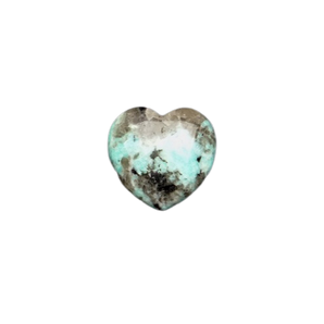 Amazonite with Hematite Heart (63g) – Peace, Strength & Emotional Support - Heavenly Crystals Online