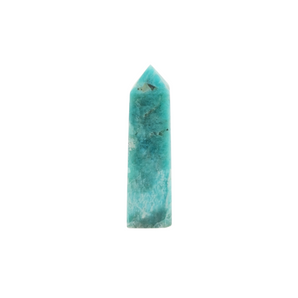 Amazonite with Hematite Tower (51g) – Calm, Grounding, Protection & Emotional Balance - Heavenly Crystals Online 