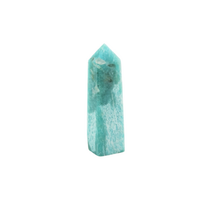 Amazonite with Hematite Tower (51g) – Calm, Grounding, Protection & Emotional Balance - Heavenly Crystals Online 