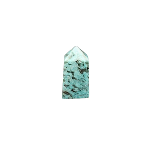 Amazonite with Hematite Tower (65g) – Calm, Grounding, Protection & Emotional Balance - Heavenly Crystals Online