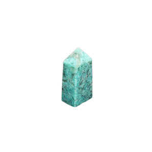 Amazonite with Hematite Tower (65g) – Calm, Grounding, Protection & Emotional Balance - Heavenly Crystals Online