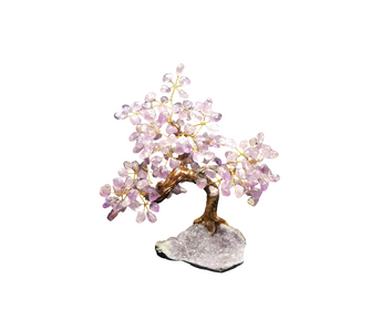Amethyst Bonsai Tree on Amethyst Cluster (1.915kg) Crystal Energy Decor - Heavenly Crystals Online