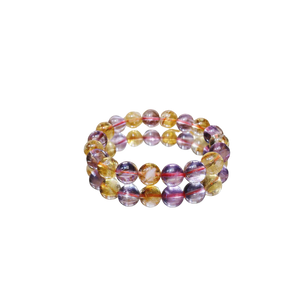 Citrine and Amethyst Bracelet