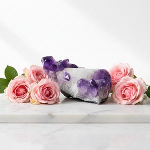 Amethyst Cluster (260g) Calm, Intuition & Spiritual Clarity - Heavenly Crystals Online