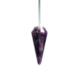 Amethyst Faceted Pendulum with Velvet Pouch – Crystal Divination Tool -Heavenly Crystals Online