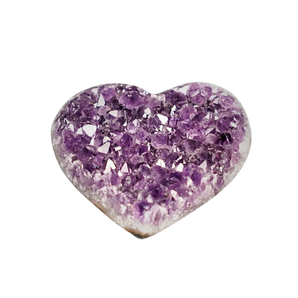 Amethyst Geode Heart 328g with Stand - Love & Emotional Healing Crystal - Heavenly Crystals Online