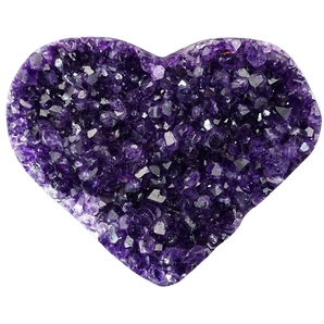 Amethyst Geode Heart 862g with Stand - Love & Emotional Healing Crystal - Heavenly Crystals Online